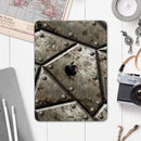 Bolted Steal Plates V2 - Full Body Skin Decal for the Apple iPad Pro 12.9", 11", 10.5", 9.7", Air or Mini (All Models Available)