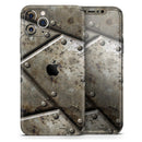 Bolted Steal Plates V2  - Protective Skin Wrap & Decal – Compatible with iPhone SE to iPhone 17 Pro Max (All Models)