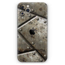 Bolted Steal Plates V2  - Protective Skin Wrap & Decal – Compatible with iPhone SE to iPhone 17 Pro Max (All Models)