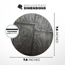 Bolted Steel Plates// WaterProof Rubber Foam Backed Anti-Slip Mouse Pad for Home Work Office or Gaming Computer Desk