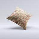 Brick Wall Ink-Fuzed Decorative Throw Pillow