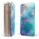 Bright Absorbed Watercolor Texture iPhone 6/6s or 6/6s Plus 2-Piece Hybrid INK-Fuzed Case