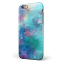 Bright Absorbed Watercolor Texture iPhone 6/6s or 6/6s Plus 2-Piece Hybrid INK-Fuzed Case