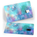 Bright Absorbed Watercolor Texture - Premium Protective Decal Skin-Kit for the Apple Credit Card