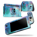 Bright Absorbed Watercolor Texture - Vinyl Skin Wrap for Nintendo Switch 2, OLED, Lite, Pro Controller, Wii & Classic Handhelds