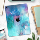 Bright Absorbed Watercolor Texture - Full Body Skin Decal for the Apple iPad Pro 12.9", 11", 10.5", 9.7", Air or Mini (All Models Available)