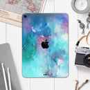 Bright Absorbed Watercolor Texture - Full Body Skin Decal for the Apple iPad Pro 12.9", 11", 10.5", 9.7", Air or Mini (All Models Available)