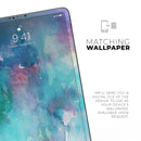 Bright Absorbed Watercolor Texture - Full Body Skin Decal for the Apple iPad Pro 12.9", 11", 10.5", 9.7", Air or Mini (All Models Available)