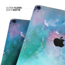 Bright Absorbed Watercolor Texture - Full Body Skin Decal for the Apple iPad Pro 12.9", 11", 10.5", 9.7", Air or Mini (All Models Available)