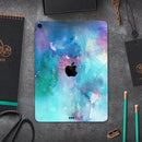 Bright Absorbed Watercolor Texture - Full Body Skin Decal for the Apple iPad Pro 12.9", 11", 10.5", 9.7", Air or Mini (All Models Available)