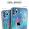 Bright Absorbed Watercolor Texture - Skin-Kit compatible with the Apple iPhone 13, 13 Pro Max, 13 Mini, 13 Pro, iPhone 12, iPhone 11 (All iPhones Available)
