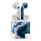 Bright Blue Agate Slice - Full Body Skin Decal Wrap Kit for the Wireless Bluetooth Apple Airpods Pro, AirPods Gen 1 or Gen 2 with Wireless Charging
