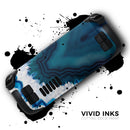 Bright Blue Agate Slice // Full Body Skin Decal Wrap Kit for the Steam Deck handheld gaming computer