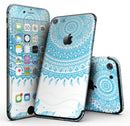 Bright Blue Circle Mandala v3 - Sectioned Skin-Kit for the iPhone 7 or 7 Plus
