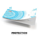Bright Blue Circle Mandala v3 - Premium Protective Decal Skin-Kit for the Apple Credit Card