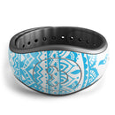 Bright Blue Circle Mandala v3 - Decal Skin Wrap Kit for the Disney Magic Band