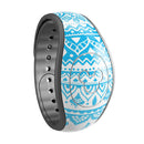 Bright Blue Circle Mandala v3 - Decal Skin Wrap Kit for the Disney Magic Band