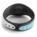 Bright Blue Circle Mandala v3 - Decal Skin Wrap Kit for the Disney Magic Band