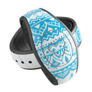 Bright Blue Circle Mandala v3 - Decal Skin Wrap Kit for the Disney Magic Band