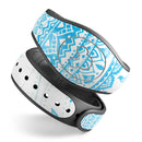Bright Blue Circle Mandala v3 - Decal Skin Wrap Kit for the Disney Magic Band