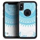 Bright Blue Circle Mandala v3 - Skin Kit for the iPhone OtterBox Cases