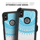 Bright Blue Circle Mandala v3 - Skin Kit for the iPhone OtterBox Cases