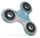 Bright Blue Circle Mandala v3 Full-Body Fidget Spinner Skin-Kit