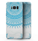 Bright Blue Circle Mandala v3 - Samsung Galaxy S8 Full-Body Skin Kit