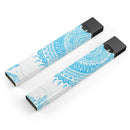 Bright Blue Circle Mandala v3 - Premium Decal Protective Skin-Wrap Sticker compatible with the Juul Labs vaping device