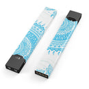 Bright Blue Circle Mandala v3 - Premium Decal Protective Skin-Wrap Sticker compatible with the Juul Labs vaping device