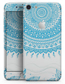 Bright Blue Circle Mandala v3 - Skin-kit for the iPhone 8 or 8 Plus