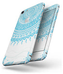 Bright Blue Circle Mandala v3 - Skin-kit for the iPhone 8 or 8 Plus