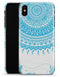 Bright Blue Circle Mandala v3 - iPhone X Clipit Case