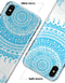 Bright Blue Circle Mandala v3 - iPhone X Clipit Case