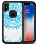Bright Blue Circle Mandala v3 - iPhone X OtterBox Case & Skin Kits