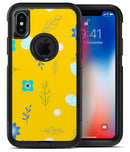 Bright Blue Flowers and Egg Pattern - iPhone X OtterBox Case & Skin Kits