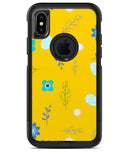 Bright Blue Flowers and Egg Pattern - iPhone X OtterBox Case & Skin Kits