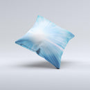 Bright Blue Light ink-Fuzed Decorative Throw Pillow