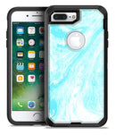 Bright Blue Textured Marble - iPhone 7 Plus/8 Plus OtterBox Case & Skin Kits