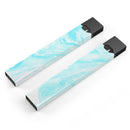 Bright Blue Textured Marble - Premium Decal Protective Skin-Wrap Sticker compatible with the Juul Labs vaping device