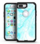 Bright Blue Textured Marble - iPhone 7 Plus/8 Plus OtterBox Case & Skin Kits