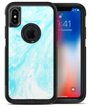 Bright Blue Textured Marble - iPhone X OtterBox Case & Skin Kits