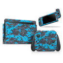 Bright Blue and Gray Digital Camouflage // Skin Decal Wrap Kit for Nintendo Switch Console & Dock, Joy-Cons, Pro Controller, Lite, 3DS XL, 2DS XL, DSi, or Wii - Vinyl Skin Wrap for Nintendo Switch 2, OLED, Lite, Pro Controller, Wii & Classic Handhelds