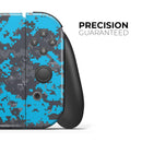 Bright Blue and Gray Digital Camouflage // Skin Decal Wrap Kit for Nintendo Switch Console & Dock, Joy-Cons, Pro Controller, Lite, 3DS XL, 2DS XL, DSi, or Wii - Vinyl Skin Wrap for Nintendo Switch 2, OLED, Lite, Pro Controller, Wii & Classic Handhelds