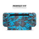 Bright Blue and Gray Digital Camouflage // Skin Decal Wrap Kit for Nintendo Switch Console & Dock, Joy-Cons, Pro Controller, Lite, 3DS XL, 2DS XL, DSi, or Wii - Vinyl Skin Wrap for Nintendo Switch 2, OLED, Lite, Pro Controller, Wii & Classic Handhelds