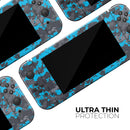 Bright Blue and Gray Digital Camouflage // Skin Decal Wrap Kit for Nintendo Switch Console & Dock, Joy-Cons, Pro Controller, Lite, 3DS XL, 2DS XL, DSi, or Wii - Vinyl Skin Wrap for Nintendo Switch 2, OLED, Lite, Pro Controller, Wii & Classic Handhelds