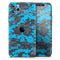 Bright Blue and Gray Digital Camouflage - Skin-Kit compatible with the Apple iPhone 13, 13 Pro Max, 13 Mini, 13 Pro, iPhone 12, iPhone 11 (All iPhones Available)