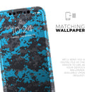 Bright Blue and Gray Digital Camouflage  - Protective Skin Wrap & Decal – Compatible with iPhone SE to iPhone 17 Pro Max (All Models)