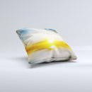 Bright Blurred Sunset Ink-Fuzed Decorative Throw Pillow