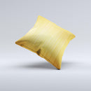 Bright Brushed Gold Surface ink-Fuzed Decorative Throw Pillow